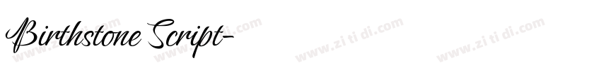 Birthstone Script字体转换